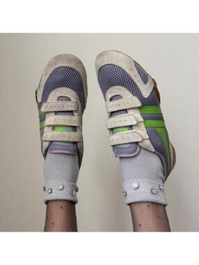 Gola suede Velcro strap sneakers.